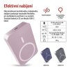 Powerbanka EMOS WI 1046, 10 000 mAh, 20 W+Wireless, lososová