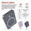 Powerbanka EMOS WI 522, 5 000 mAh, 20 W+Wireless, šedá