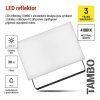 LED reflektor TAMBO, 30 W, 3000 lm, IP65, černý