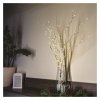 LED dekorace – 2x březová větvička, 60 cm, 3x AA, venkovní i vnitřní, teplá bílá, časovač