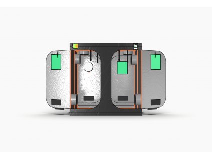 Green Qube V2 Grow Tent GQ200 2 x 2 x 2m OR 2.2m FRONT