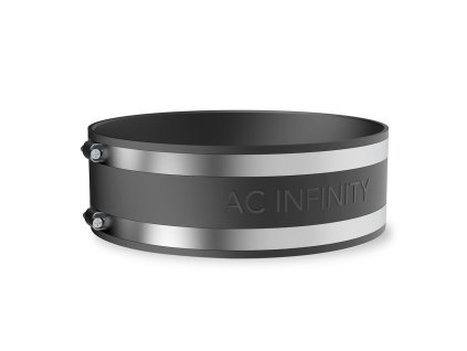 41139 ac infinity noise reduction clamp duct coupler with stainless steel clamps 200mm