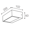 Venkovní LED Svítidlo LED2 KVADER II 10W 3000K 800lm | 5238351 (Barva Černá)