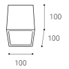 Venkovní LED Svítidlo LED2 CUBE 12W 3000K 500lm | 5111134 (Varianty TRIAC)