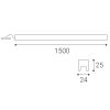 MAG FLEX 150 Lištové svítidlo DALI 21W 3000K 6320631D LED2 (Varianty DALI/PUSH 4000K)