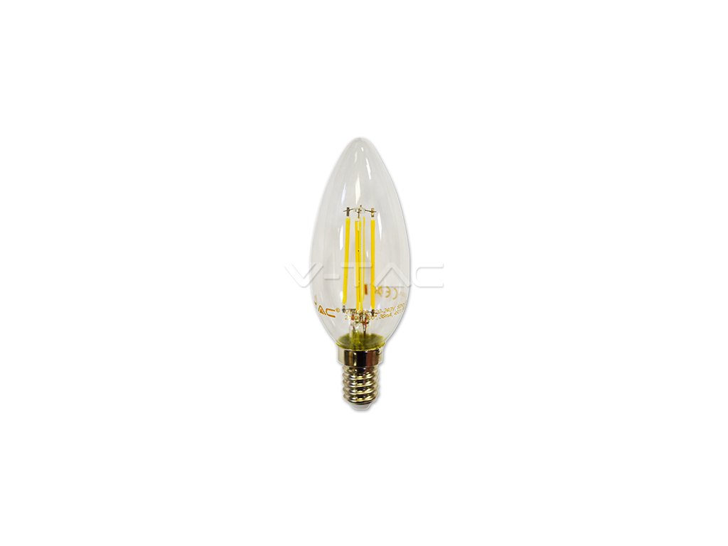 LED Bulb - 4W Filament Cross E14 Candle 2700K Dimmable