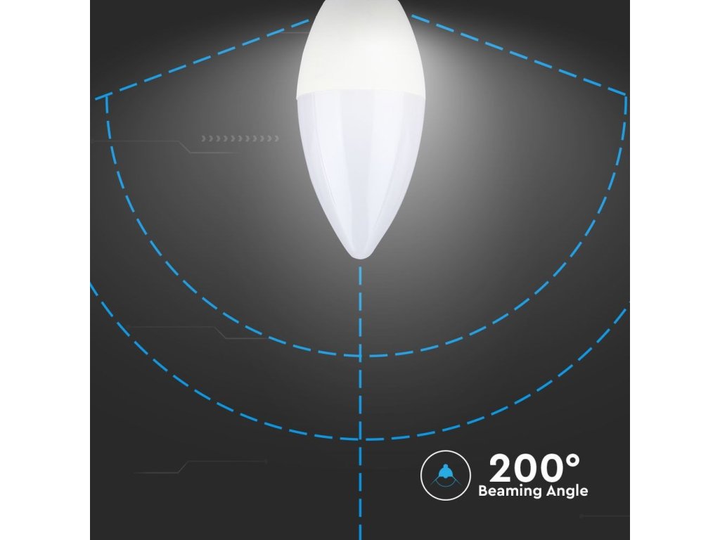 E14 Led Žárovka 4W, Svíčka (Barva světla Teplá bílá)