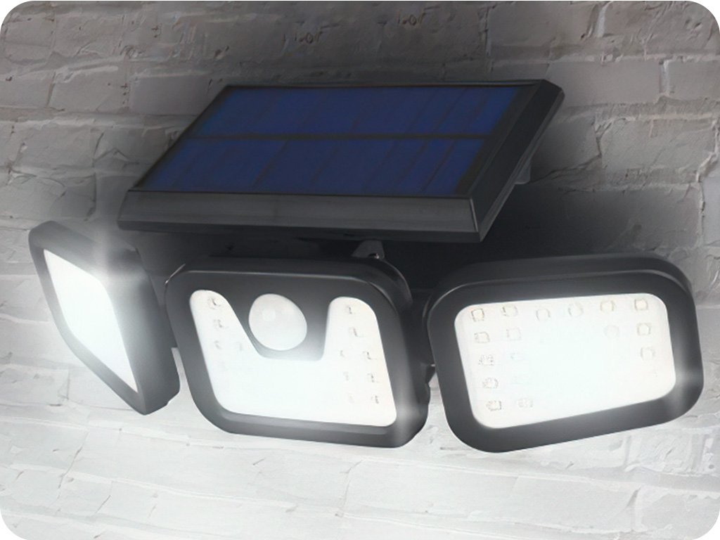 LTC LED solární svítilna se světelným a PIR senzorem, 20W, 800lm, 2400mAh,  dosah 3-5m [LXLL147] levná elektronika značky LTC