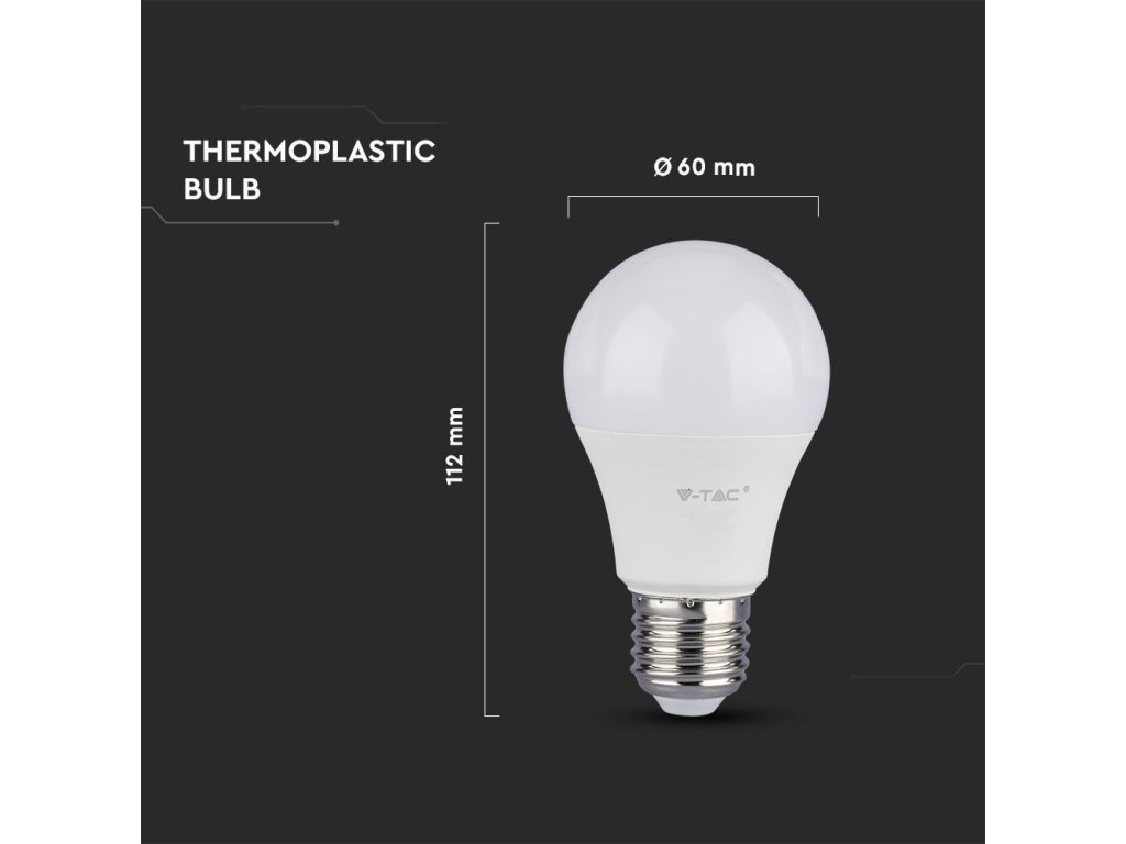 E27 LED ŽÁROVKA 9W (806LM), A60 - 3 PACK (Barva světla Studená bílá)