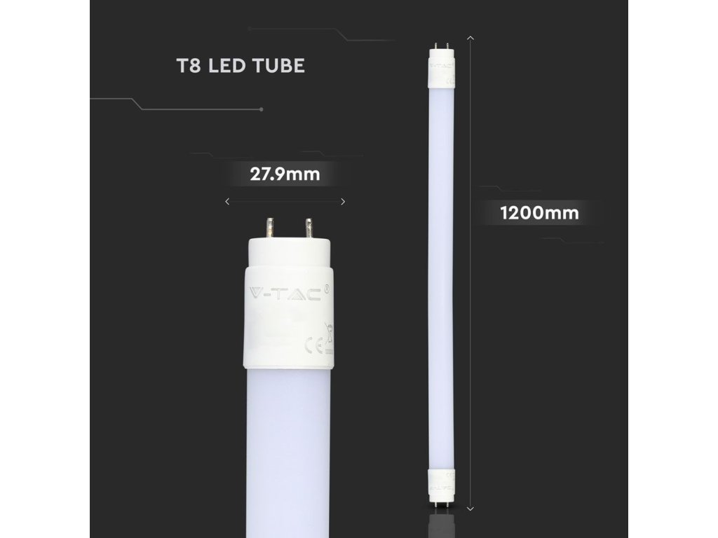 LED TRUBICE T8, 18W, 120 CM, G13, (1700LM), SAMSUNG CHIP- ZÁRUKA 5 LET!