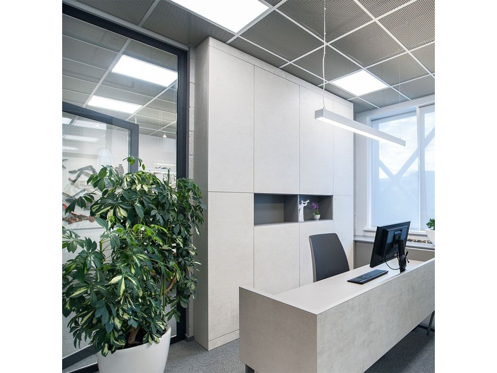 LED PŘISAZENÝ PANEL s napájecím zdrojem 70W (5950lm), ČTVERCOVÝ, 595x595 mm