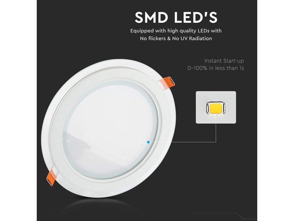 Led Panel Kulatý, 18W, 1260Lm Ø20Cm (Barva světla Neutrální bílá)
