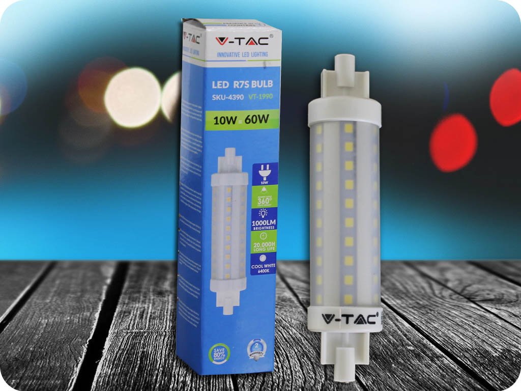 R7S Led Žárovka 10W + Zdarma záruka okamžité výměny!