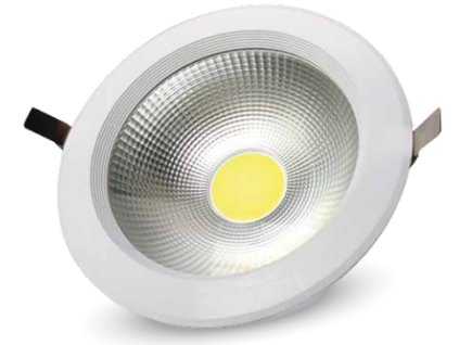 Cob Led Zapuštěné Svítidlo 20W, Vysocesvítivé, A ++ (Barva světla Studená bílá)