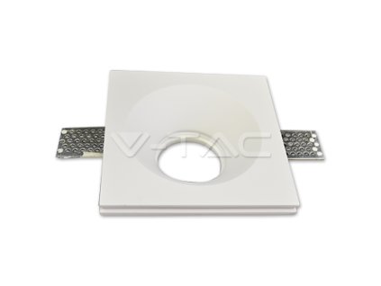 1625 1 ramecek na bodovou zarovku gu10 gu5 3 ctvercovy sadrove bily