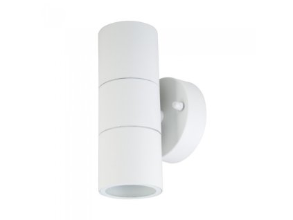 21137 2 nastenne led svitidlo 2xgu10 up down nerezova ocel bile ip44