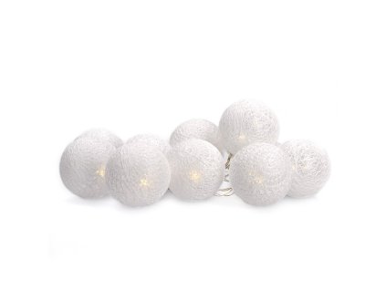 23120 11 solight led retez vanocni koule bavlnene 10led 1m 2x aa ip20