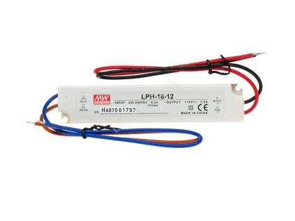 2706 3 mean well napajeci adapter pro led aplikace 18w 1 5a