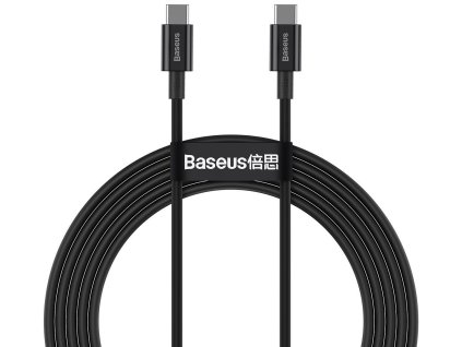 Baseus Superior Series USB-C->USB-C kabel, 100W, 2m, černý [CATYS-C01]