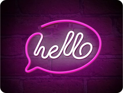 Forever light Neon LED dekorace - HELLO, 3xAA/USB [RTV100232]