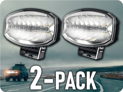 LED přední světlo s denním svícením (DRL), 58W/11,8W, 5800lm/2-PACK + dárek 🎁! [L3415]