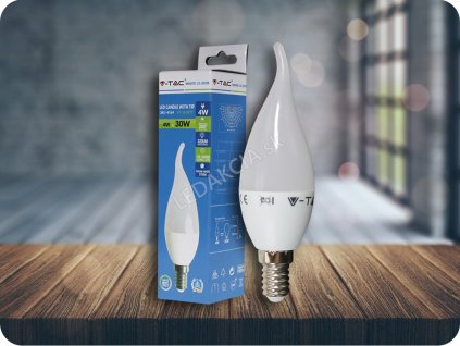 E14 Led Žárovka 4W, Svíčka (Barva světla Studená bílá)