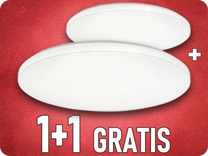 LED stropní svítidlo 12W, 1200lm, změna barev 3000K-6400K, 1+1 zdarma!