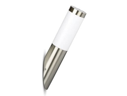 Nástěnné LED svítidlo 1xE27 nakloněné nerez IP44