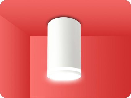 PŘISADENÉ STROPNÍ SVÍTIDLO CHLOE RING PRO LED GU10 MAX. 10W, IP20, BÍLÉ [SLIP005043]