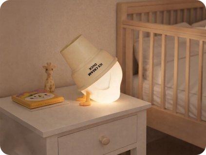 Noční lampa ledová kačenka 1W, 3000K/6000K [MW20543]