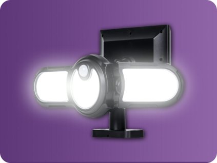 KAMAR LED SOLÁRNÍ LAMPA S PIR SENZOREM DOSAH 5M, 240LM, 2400MAH, 6000-6500K [LA0402]