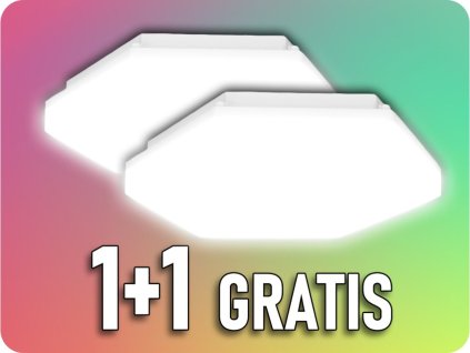 LED stropní/nástěnné svítidlo PATY, 24W, 2000lm, IP54, 4000K, 1+1 zdarma! [OR-PL-6135WLPM4]