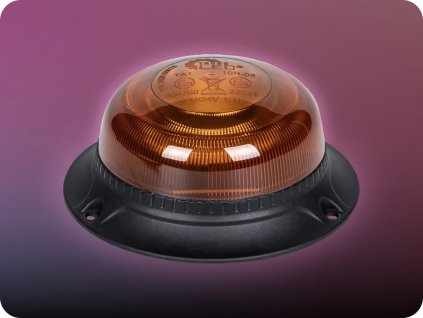 KAMAR LED VÝSTRAŽNÝ MAJÁK 15W, 12V/24V, 3MÓDY, R10, R65, IP66, UCHYCENÍ ŠROUBY [ALR0203]