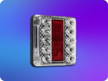 KAMAR LED ZADNÍ SVĚTLO 4 FUNKCE, 3,3W, 12V, R10, R148, R150, IP67, UCHYCENÍ ŠROUBY [L1964]