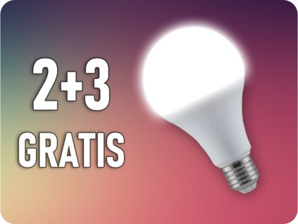E27 LED ŽÁROVKA 20W, 2452LM, A80, 2+3 gratis!