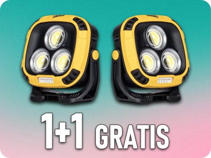 KAMAR NABÍJATELNÉ LED SVÍTIDLO 3000MAH, 2X2000MAH, 1+1 ZDARMA! [LA0302]