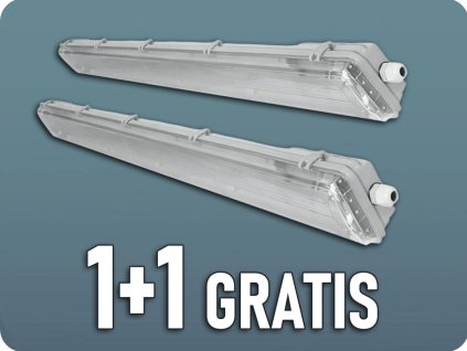 GERMINA LED VODĚODOLNÉ SVÍTIDLO S TRUBICEMI 2X9W, 2X900LM, 60CM, 1+1 zdarma! [GW-0120]