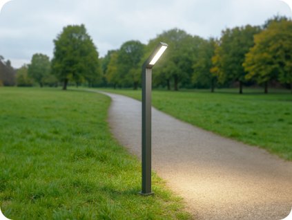 Solární LED svítilna 1,7W, 80lm, změna barvy CCT
