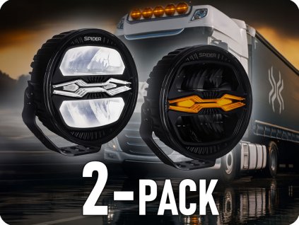 LED světlo NINJA 100W/5W/10W, 12/24V, kulaté/2-PACK! [L3442]