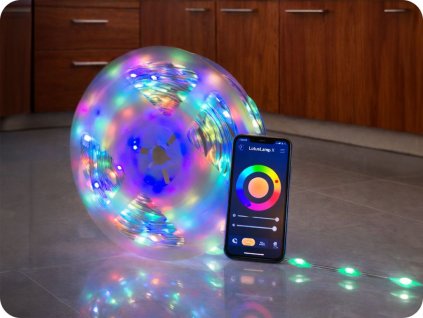 Smart LED dekorační řetěz 20m, 5.5W, RGB, IP65 [ML61625]