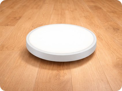 LED svítidlo 36W, 3820lm, IP44, kulaté, bílý rám