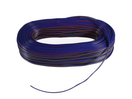 5190 1 kabel rgb 4 zilovy 4x0 35mm 1m