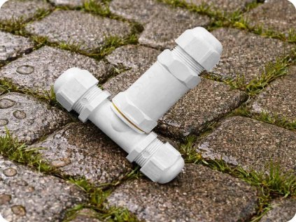 Voděodolné pouzdro pro spojování kabelů Ø8-12mm², bílé, IP68
