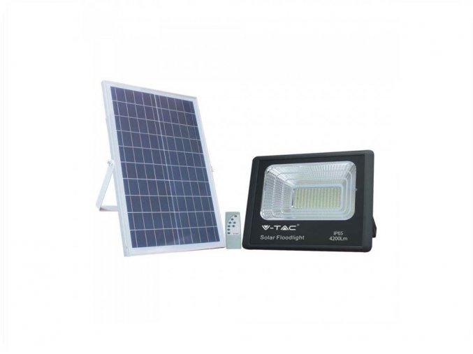 Solární panel se solárním reflektorem, 50W, 4200lm, IP65, 25000mAh (Barva světla Studená bílá 6000K)