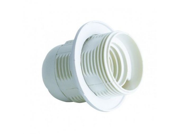 24359 4 e27 objimka zarovky termoplast bila