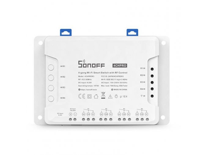 Smart switch SONOFF 4CHPROR3 + RF433, 100-240V [M0802010004]