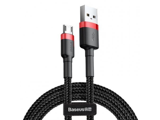 Baseus Cafule Micro USB kabel 1.5A, 2m, červená+černá [CAMKLF-C91]