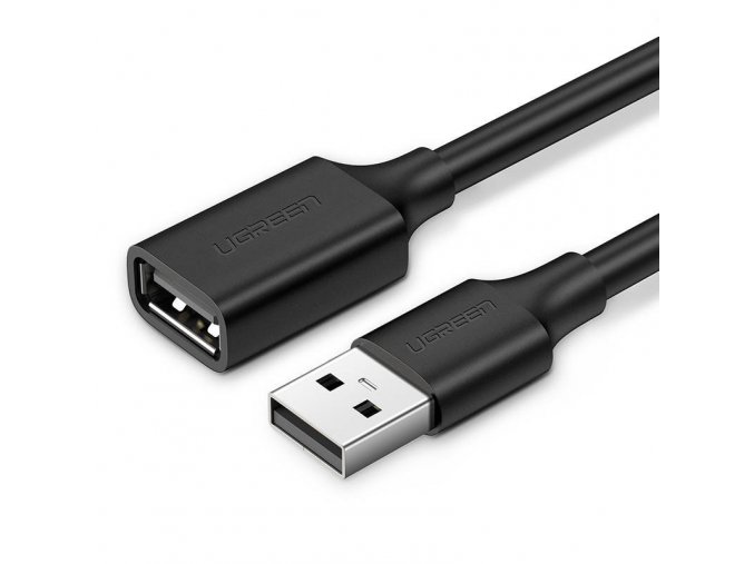 UGREEN USB 2.0 prodlužovací kabel 0.5m, černý [10313]