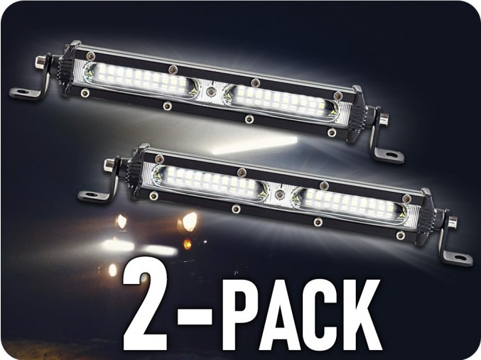 LED pracovní světlo 27W, 1200LM, 12/24V, 18xLED/2-PACK! [LB0074]