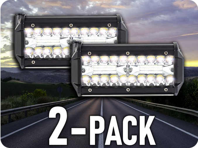 LED pracovní světlo 30W, 2600lm, 12V/24V, IP67/2-PACK! [LB0087]